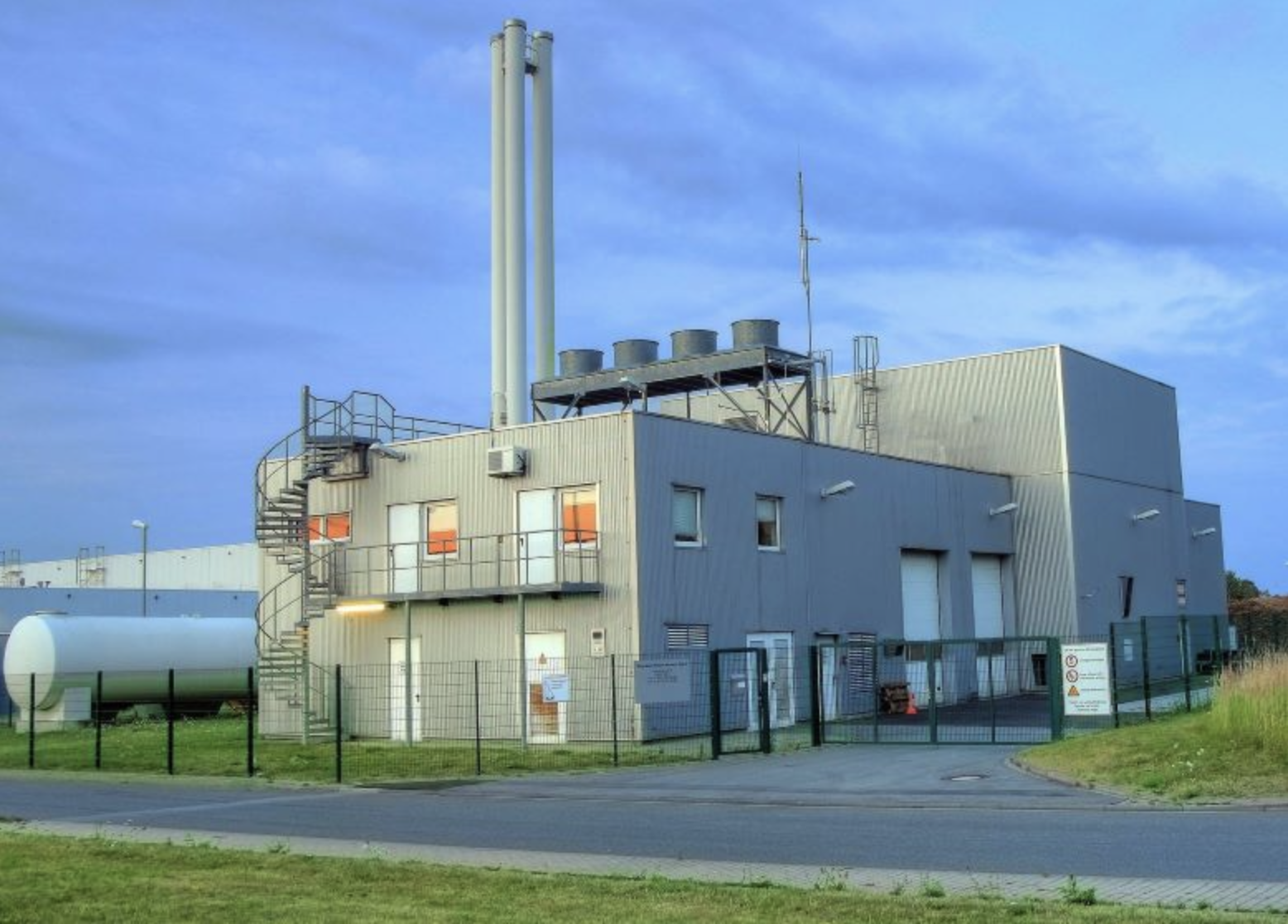 biomass heating plant